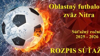 Photo of Rozpis súťaže ObFZ Nitra, súťažný ročník 2025/2026